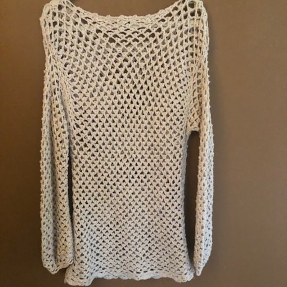 CARRAIG DONN IRISH CROCHETED LONG TOP Med/Lrg - Picture 2 of 3